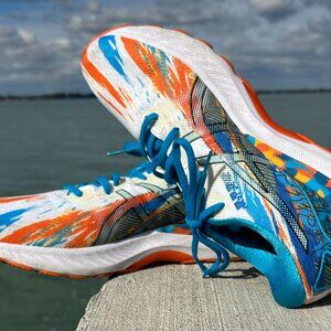 Asics Gel Nimbus 23 Aqua/Marigold Orange Sz 11.5